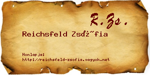 Reichsfeld Zsófia névjegykártya